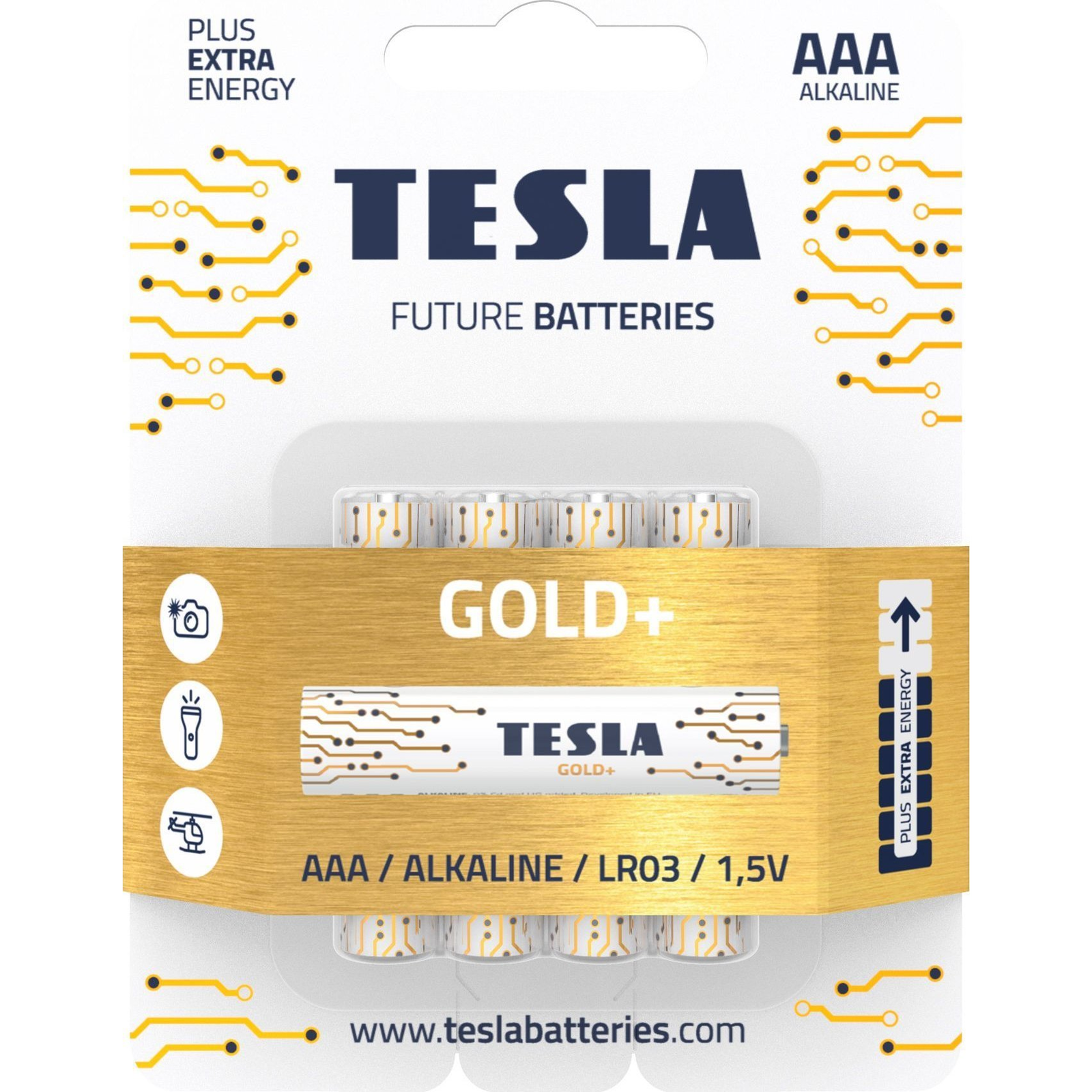 Tesla Gold+ ceruzaelem AAA (4 db) (1099137207)