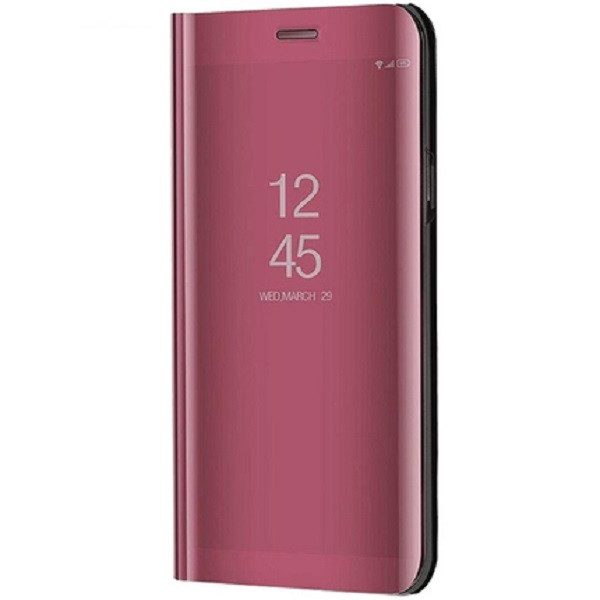 Samsung Galaxy A72 / A72 5G SM-A725F / A726B, Oldalra nyíló tok, hívás mutatóval, Smart View Cover, vörösarany (utángyártott) (101462)