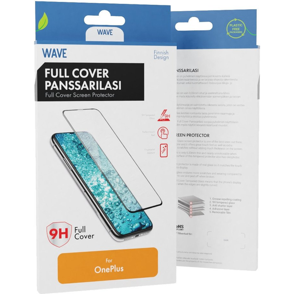 Wave Full Cover Tempered Glass, OnePlus Nord 3 5G / OnePlus Nord 4 5G, Black Frame