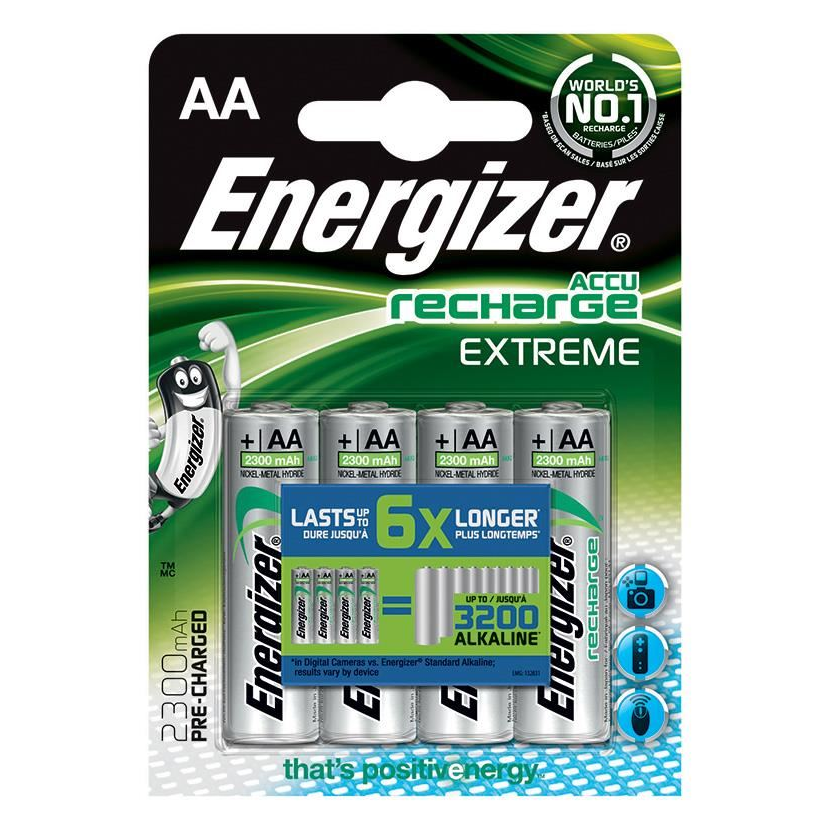 Energizer Extreme 2300 mAh AA akkumulátor (4db/csomag) (7638900349993) (7638900349993)