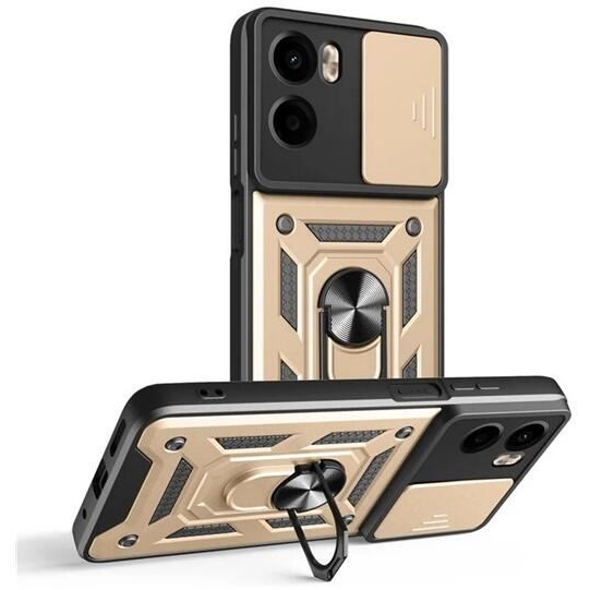 Gigapack Defender Motorola Moto G05 (XT2523) kameravédős tok aranyszínű-fekete (GP-164863) (GP-164863)