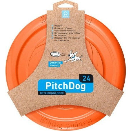 Flying disc PitchDog Waudog 24 cm, orange (62474)