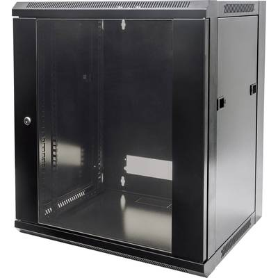 Intellinet 711883 шкаф за монтиране на апаратура 12U Поставка монтирана в стена Черен
