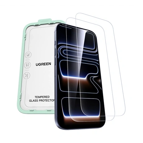 Ugreen SP1143 Tvrzené Sklo pro iPhone 17 Pro, 2 Kusy, Ultra Odolné 9H