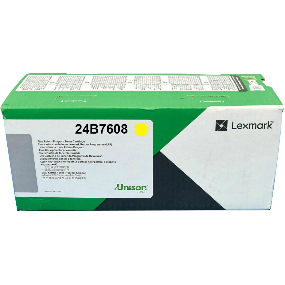 BSD RETURN PROG TONER CARTRIDGE YELLOW 12K PGS F/ XC835595X96X (24B7608)