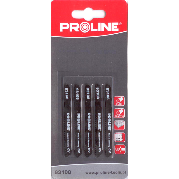 Pro-Line Brzeszczoty do wyrzynarki 5szt. 75mm 12TPI typ T - 93108