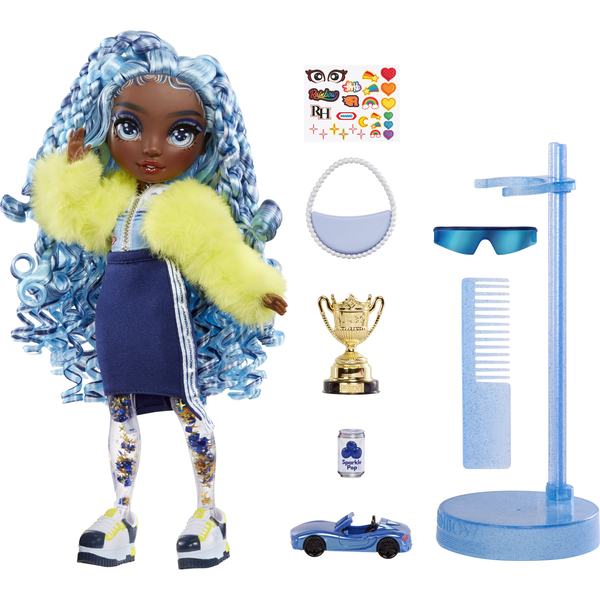 Rainbow High Sparkle & Shine Fashion Dolls- Marina (Blue)