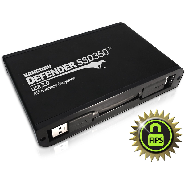 iStorage Kanguru DEFENDER SSD350 2 TB Micro-USB B 3.2 Gen 1 (3.1 Gen 1) Fekete