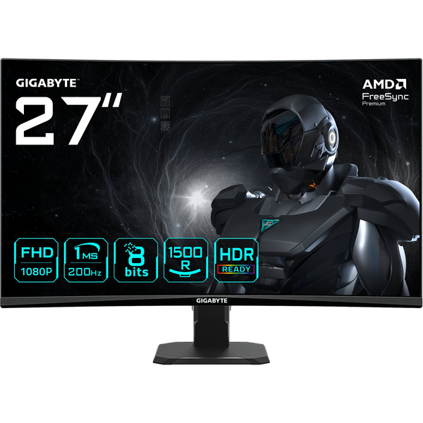 GIGABYTE GS27FCA computerskærm 68,6 cm (27") 1920 x 1080 pixel Fuld HD LED Sort