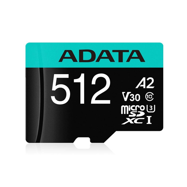 Adata Premier Pro 512GB UHS-I U3 V30 A2 microSDXC karta + adaptér