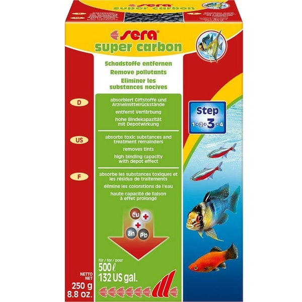 SERA 103451 Akvárium Super Carbon aktív szén víztisztító 250g