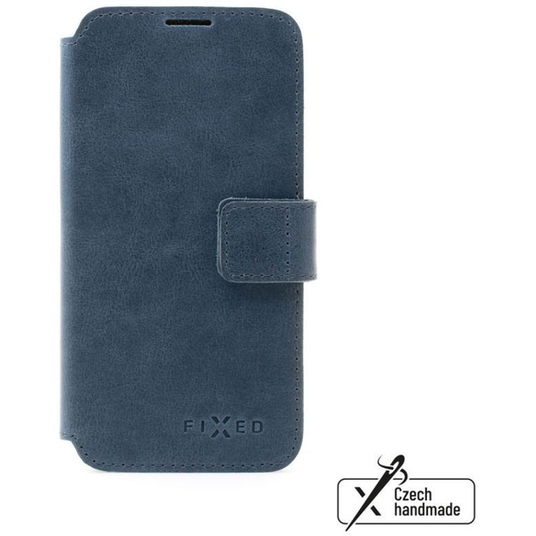 Husa telefon, FIXED, ProFit, piele naturala, albastra, pentru Apple iPhone 16