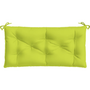 élénkzöld oxford szövet kerti padpárna 110 x 50 x 7 cm