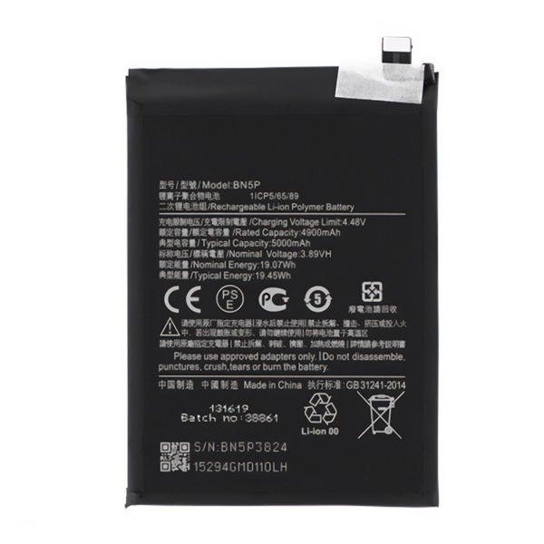 gigapack Akku 5000mAh LI-Polymer (BN5P kompatibilis) Xiaomi Redmi Note 13 5G " csomagolás" (GP-161110)