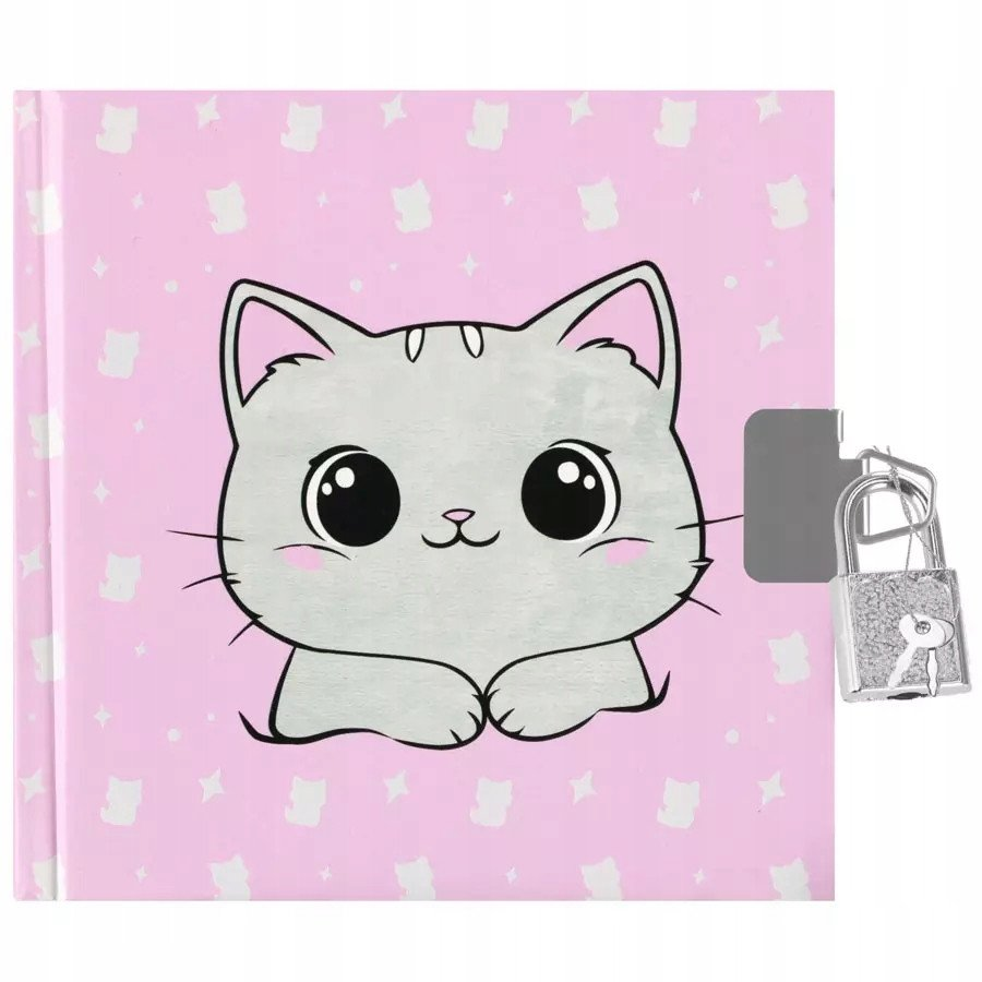 558504 Cicás Kulcsos Napló 13x13 cm (STK PAM181)