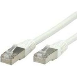 Value 21.99.1346 RJ45 Hálózati kábel, patchkábel CAT 6 S/FTP 2.00 m Fehér Kettős árnyékolás 1 db