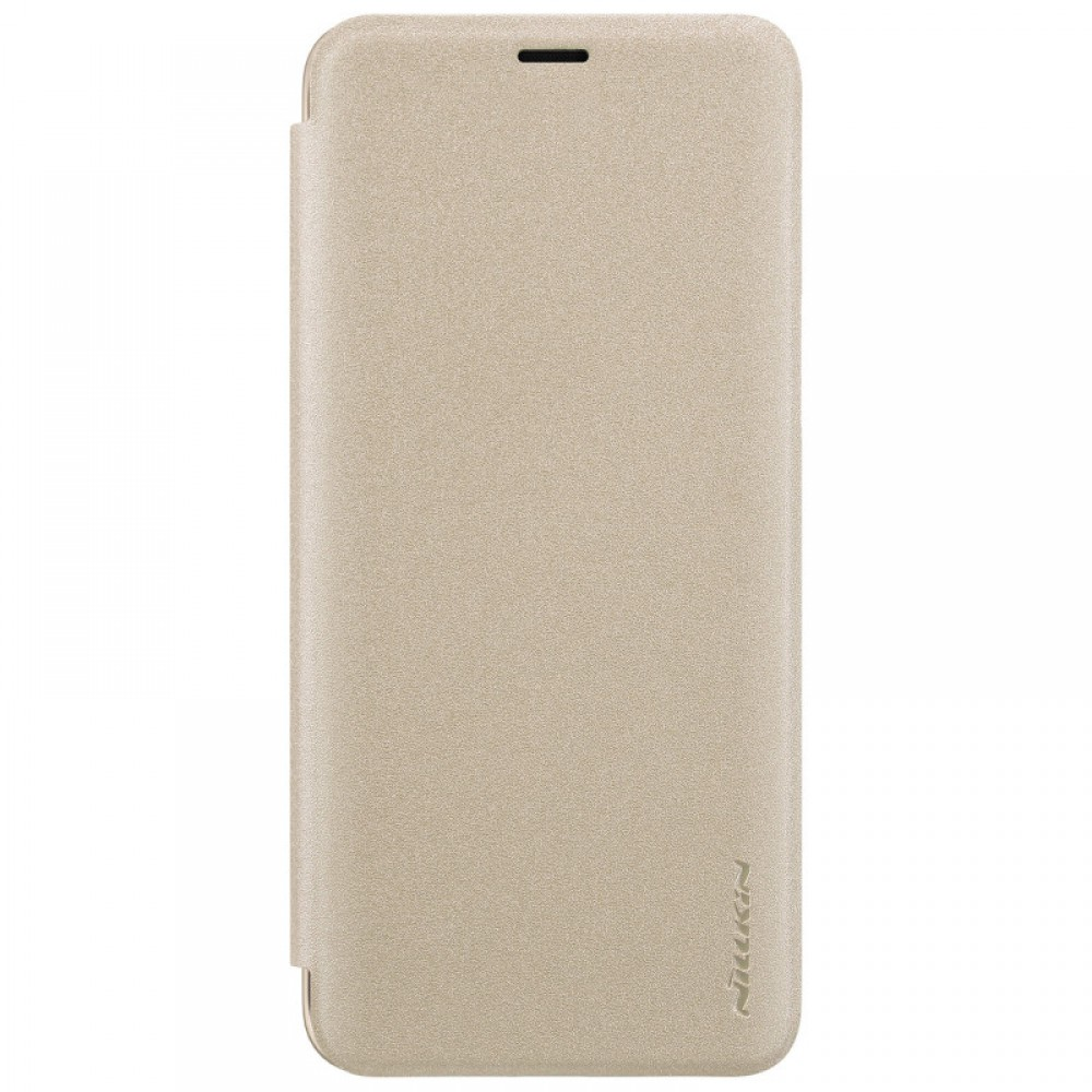 Nillkin Sparkle Samsung Galaxy S9 Flip Bőrtok - Arany (6902048154582)