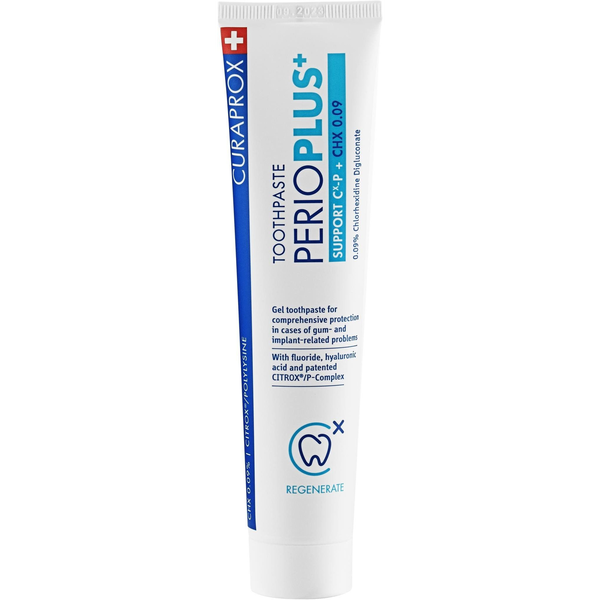 Pasta de dinti CURAPROX Perio Plus Support cu 0,09% CHX si CITROX 75ml