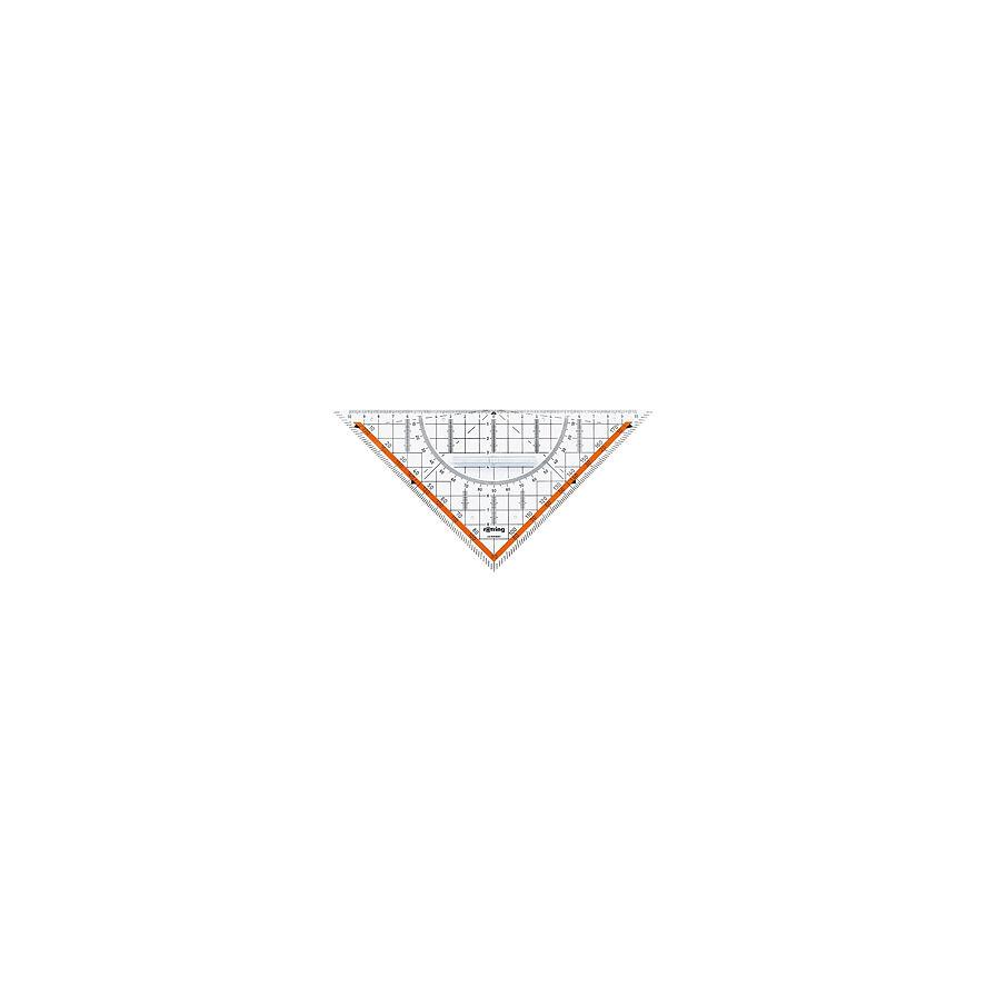 ROTRING Geo-Dreieck Hypotenuse 23cm mit Griff Glasklar (S0903950) (S0903950)