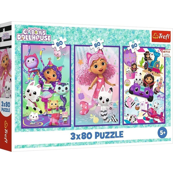 Trefl 34882 puzzle 80 pz Cartoni