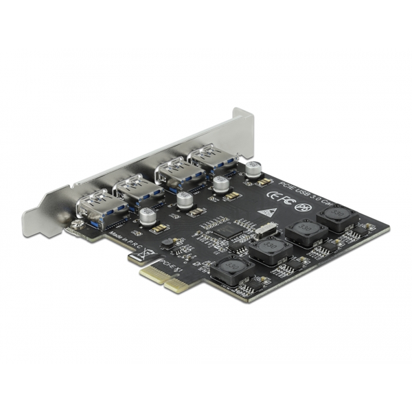 DELOCK PCI Express x1 Karte zu 4 x extern USB Typ-A Buchse