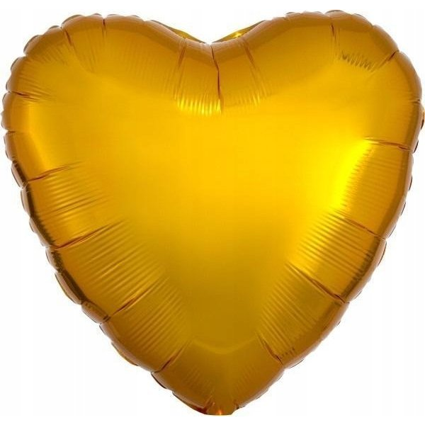 Szív Fólia Lufi - 43 cm, Arany (9914075-92)