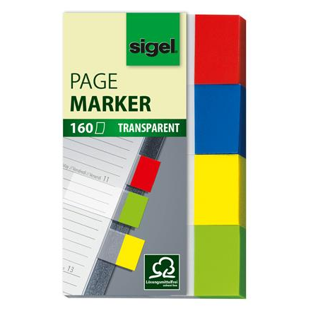 Sigel Clear 20x50 mm Jelölőcímke 4x40 lap - Vegyes (HN670)