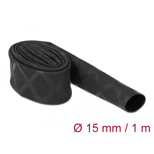 Tepelne zmrštiteľná protišmyková hadica s krížovým vzorom 1 m x 15 mm