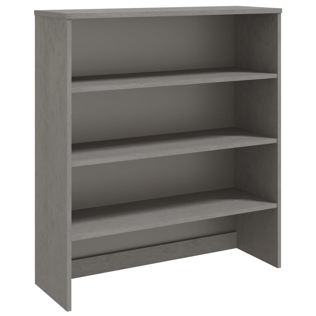 HAMAR világosszürke tömör fenyőfa felső szekrény 90x30x100 cm (340435)