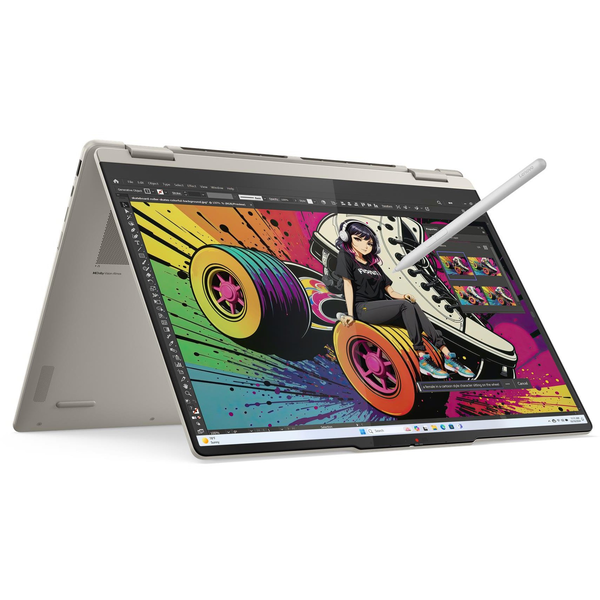 Lenovo Yoga 7 2-in-1 16AKP10 Copilot+ PC AMD Ryzen AI 5 340 Hybrid (2-in-1) 40,6 cm (16") Touchscreen WUXGA 16 GB LPDDR5x-SDRAM 512 GB SSD Wi-Fi 7 (802.11be) Windows 11 Home Englisch