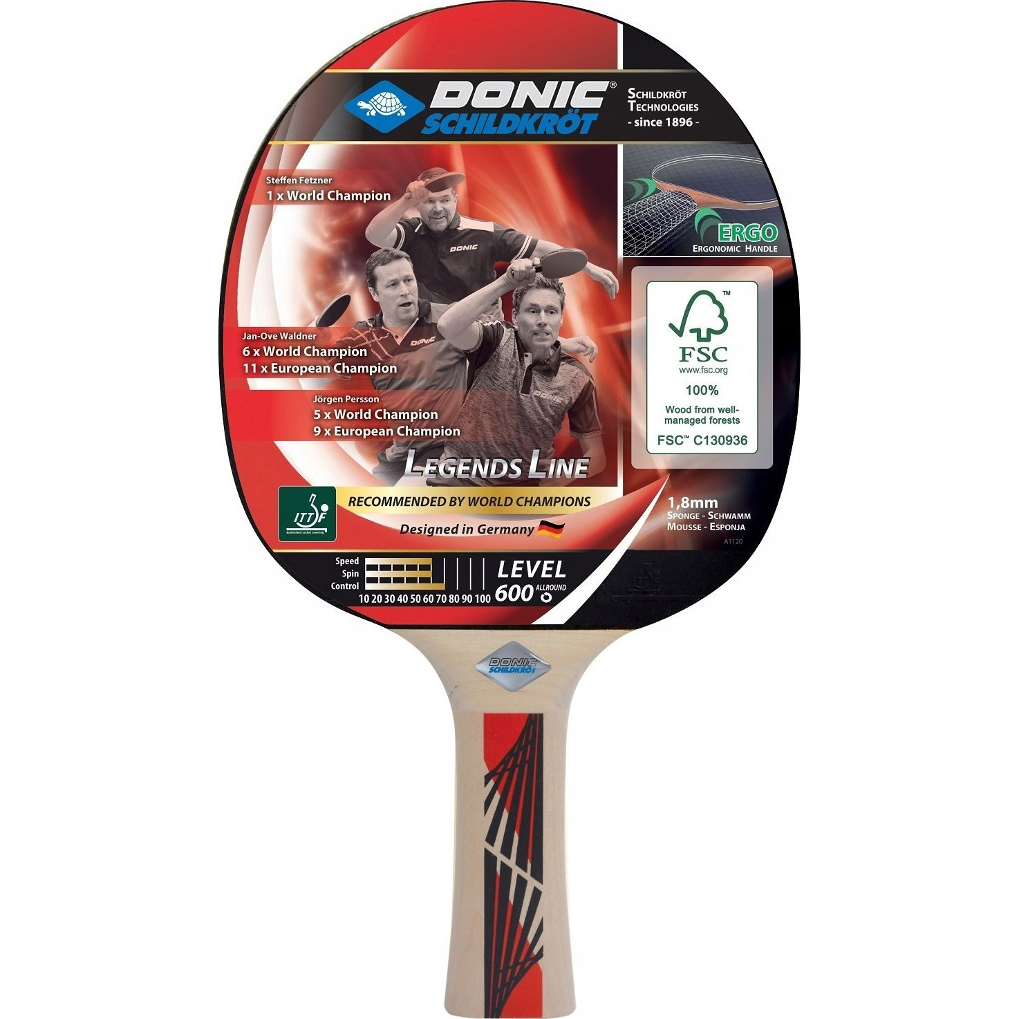 Ping-pong ütő Donic Legends 600 FSC (724416)