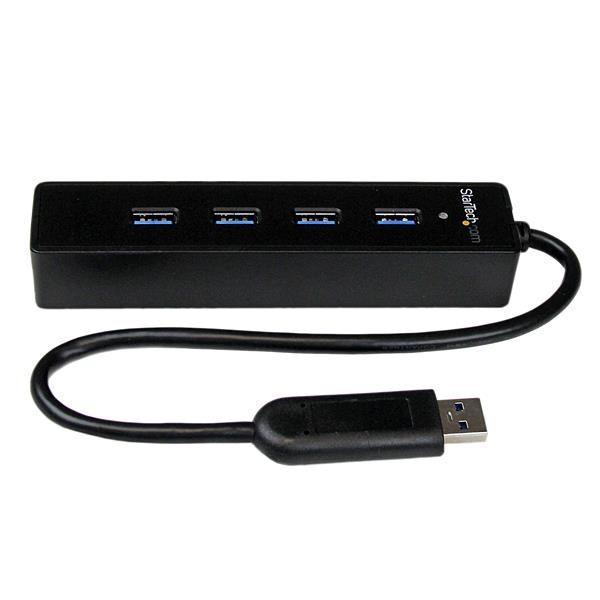 StarTech.com ST4300PBU3 rozbočovač rozhraní USB 3.2 Gen 1 (3.1 Gen 1) Type-A 5000 Mbit/s Černá