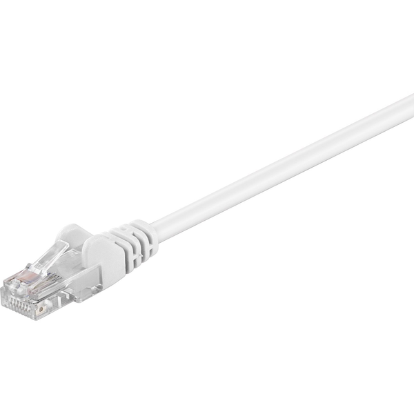  Goobay Kabel krosowy patchcord F/UTP kat. 5e biały 0,5m (68500)