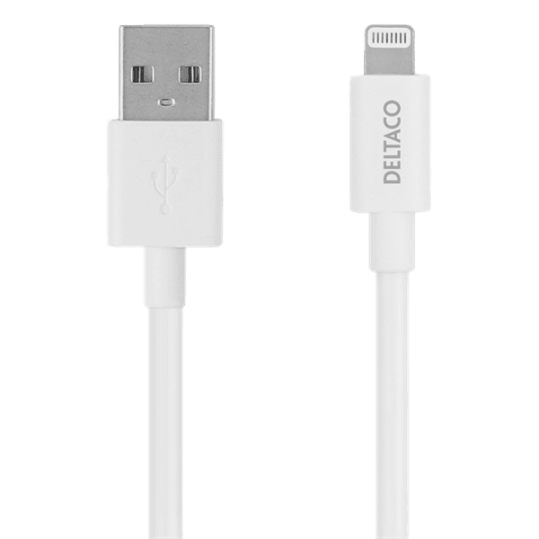Deltaco USB zu Lightning Kabel 2m MFi weiß