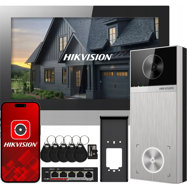 Video kaputelefon Hikvision DS-KIS613-S WiFi alkalmazás Kapunyitó