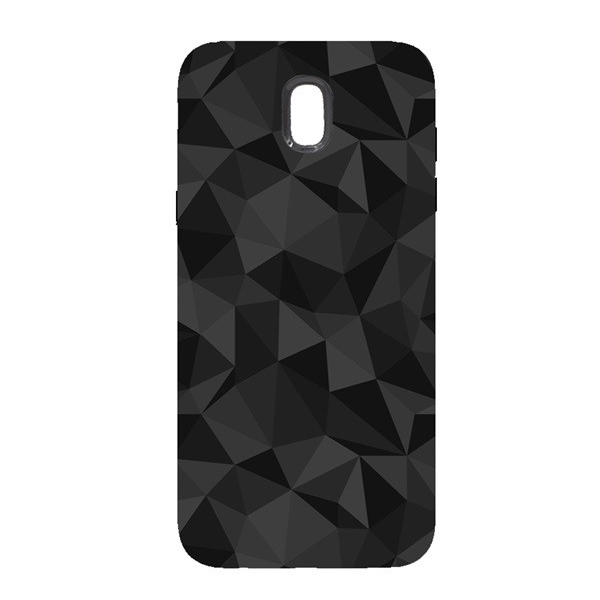 Szilikon telefonvédő (3D, gyémánt minta) FEKETE [Samsung Galaxy J3 (2017) SM-J330 EU] (5996457773978)
