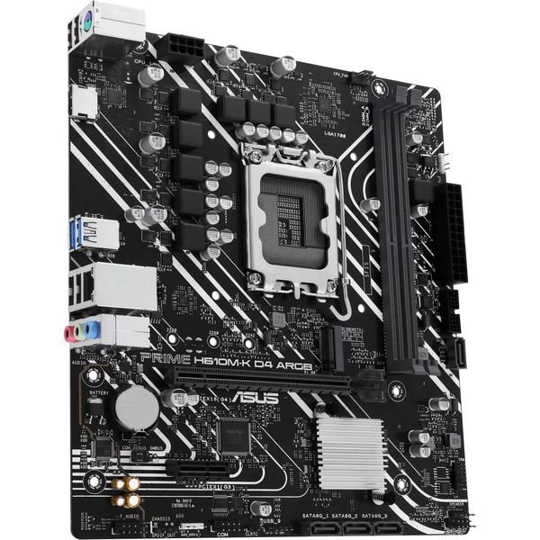 ASUS PRIME H610M-K D4 ARGB Intel H610 LGA 1700 Micro ATX