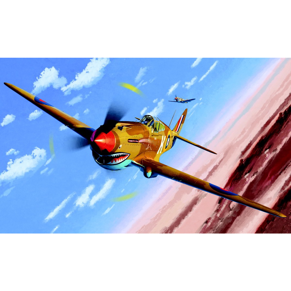 Academy P-40C Tomahawk IIB vadászrepülőgép műanyag modell (1:48) (12235)