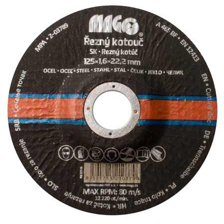 MAGG Fém vágókorong 125x1,6x22,2mm (RK12516)