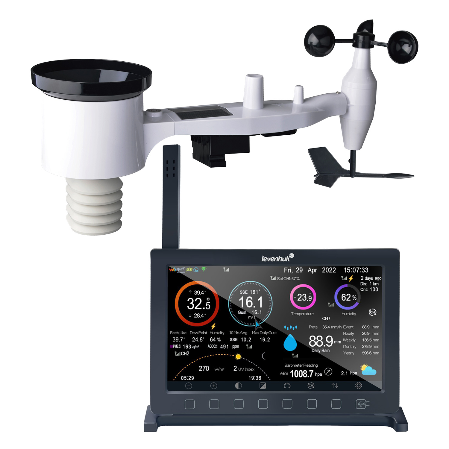 Levenhuk Wezzer PRO LP500 LCD Időjárás állomás (83221)