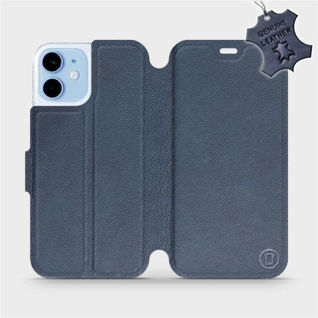 Flip mobile case Apple iPhone 12 mini - Blue - leather - Blue Leather (5903516373345)