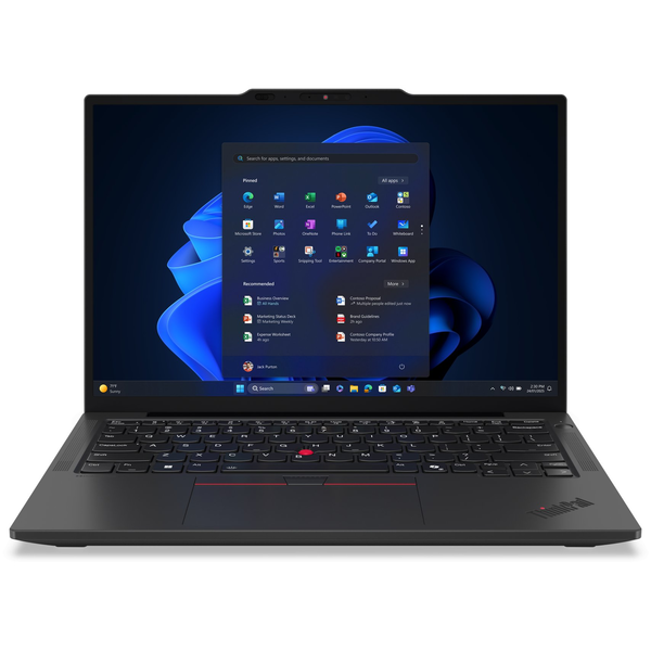 Lenovo ThinkPad X13 Gen 6 (Intel) Intel Core Ultra 5 225U Ноутбук 33,8 см (13.3") WUXGA 32 GB LPDDR5x-SDRAM 1 TB SSD Wi-Fi 7 (802.11be) Windows 11 Pro Немски Черен