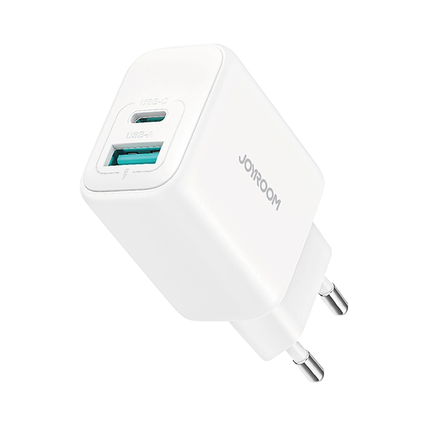 JOYROOM JR-TCF21 USB-A+C 20W hálózati töltő fehér
