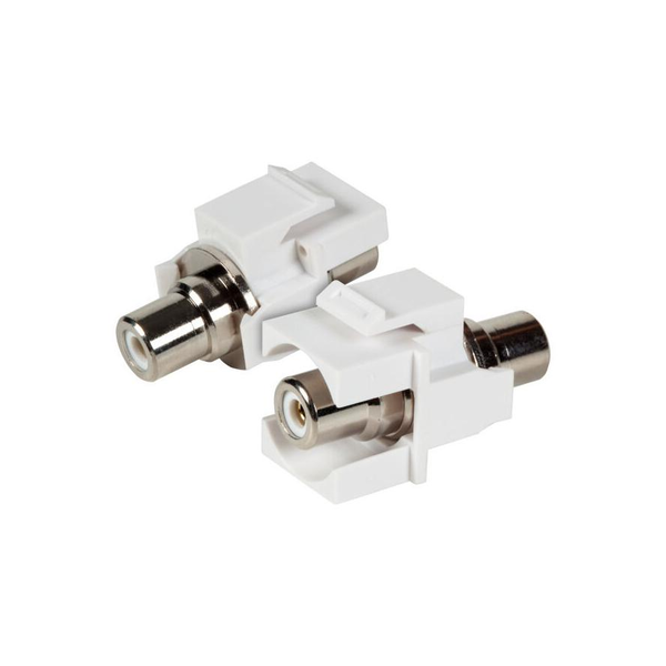 EFB Keystone Einbauadapter Cinch weiß, weißer Ring
