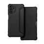 Samsung Galaxy A32 4G SM-A325F, калъф със странично отваряне, ъгъл с въздушна възглавница, кожен ефект, карбонов модел, Razor Book, черен (RS129166)