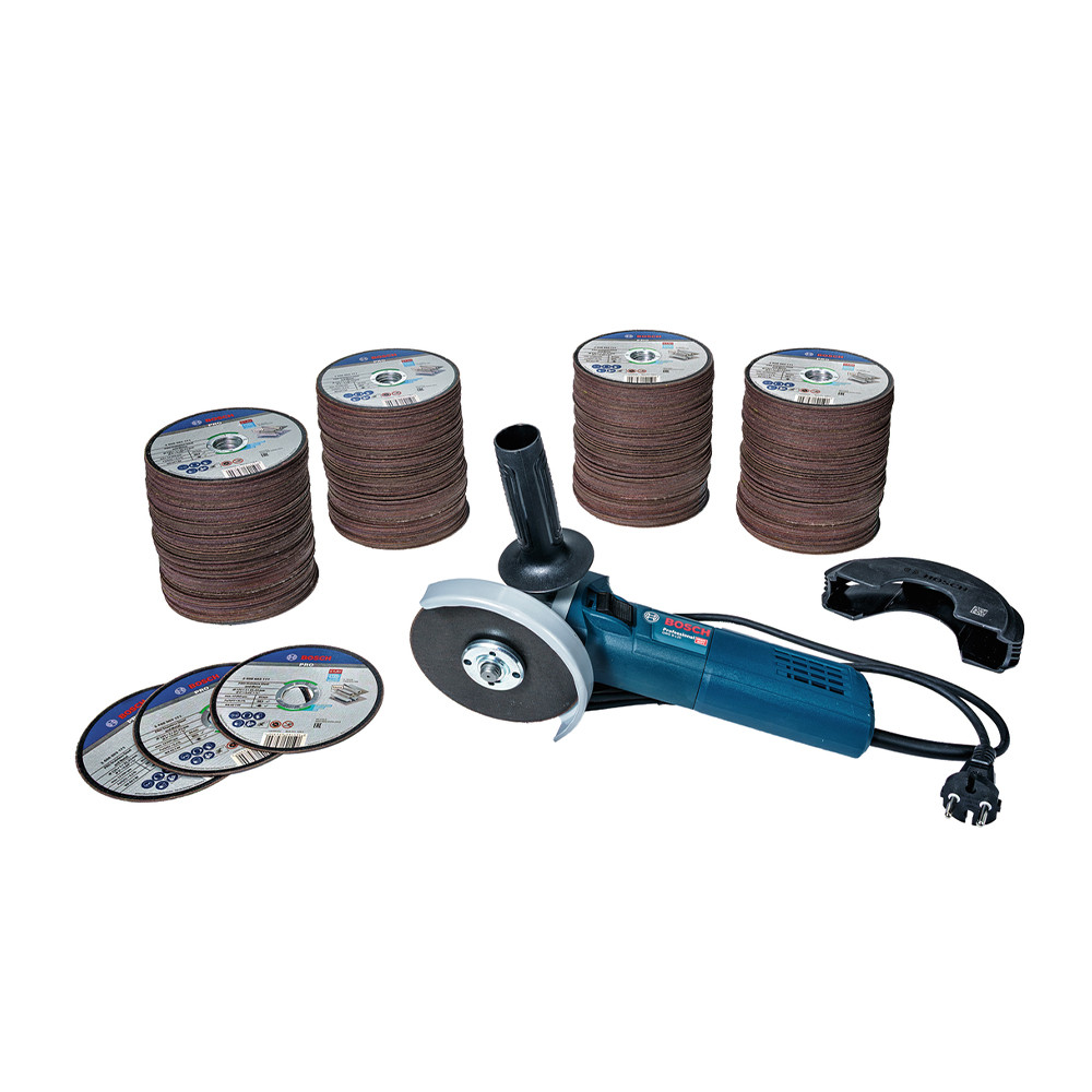 Bosch 400 db PRO 125x1x22,23 mm egyenes vágókorong + Ajándék GWS 9-125 S sarokcsiszolóval (061599767T)