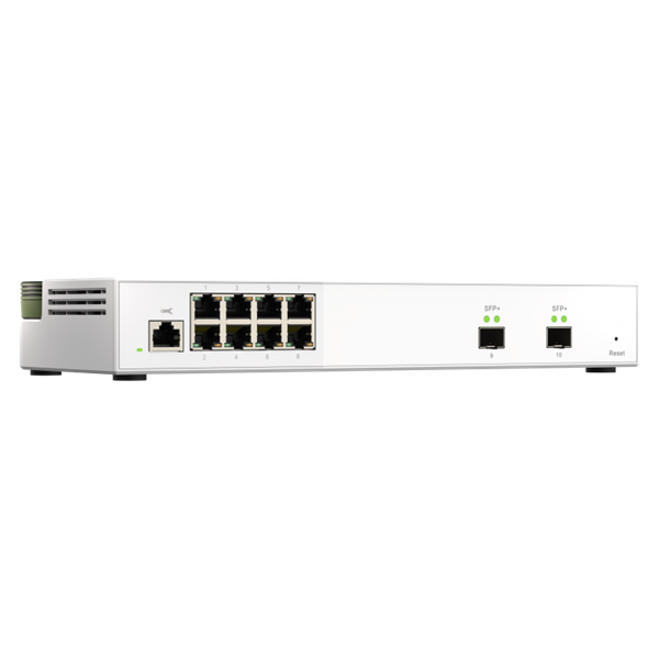 QNAP QSW-M2108-2S netværksswitch Administreret L2 2.5G Ethernet (100/1000/2500) Grå