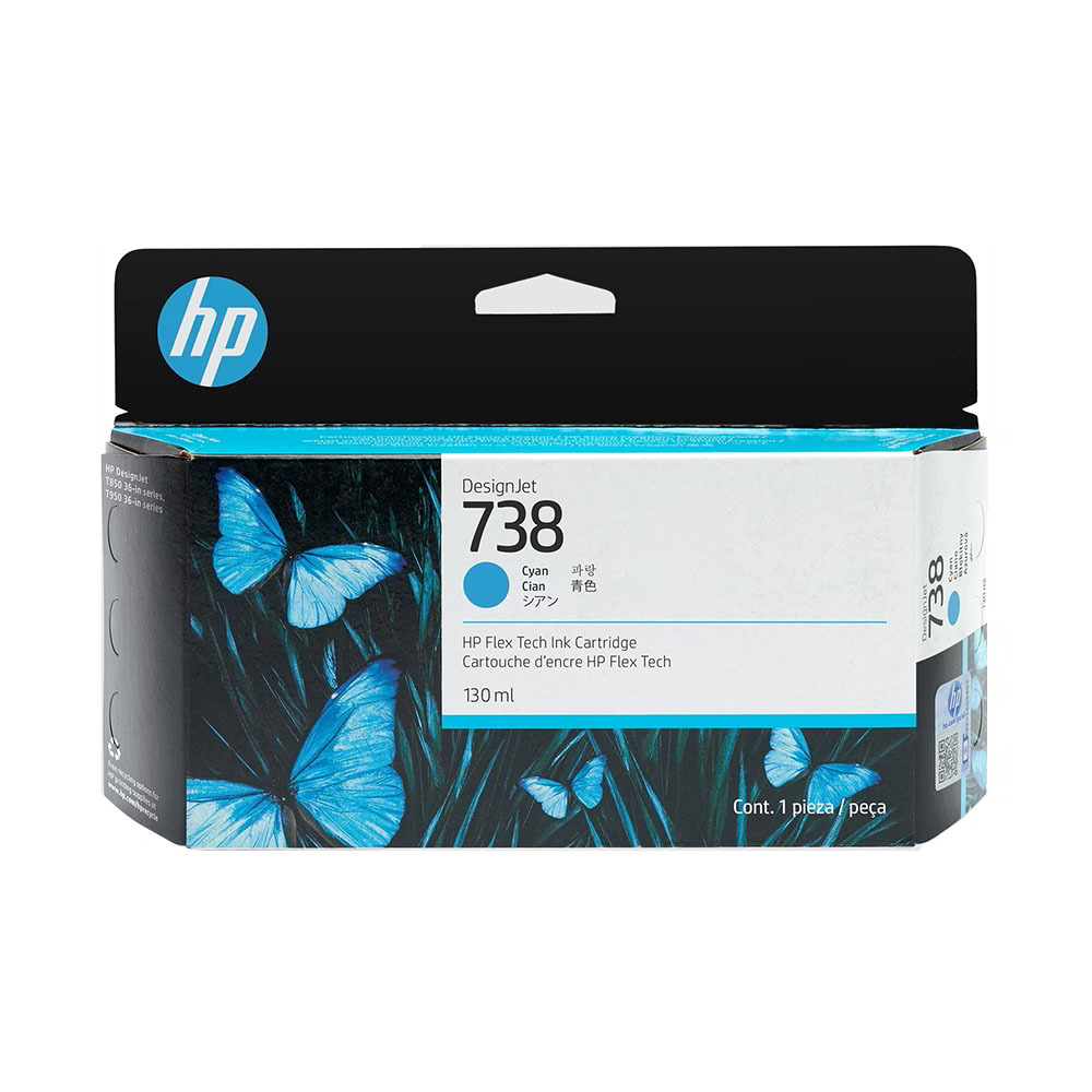 Inkoust HP 738 modrý (cyan) (498N5A)