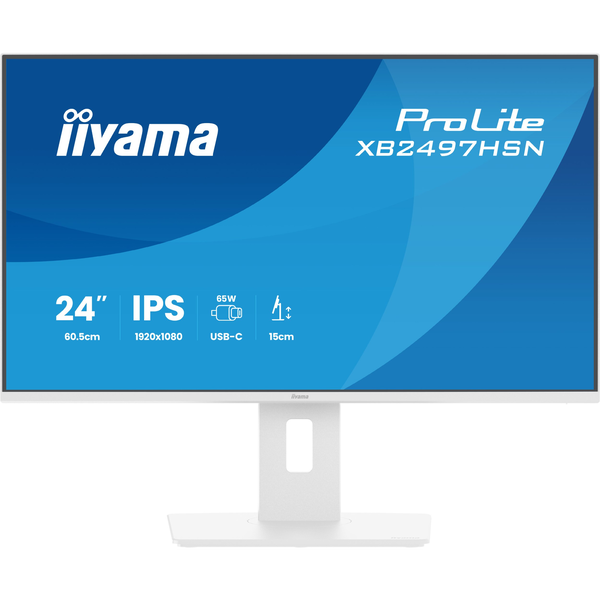 iiyama ProLite XB2497HSN-W1 LCD monitor 60,5 cm (23.8") 1920 x 1080 px Full HD LED Biela