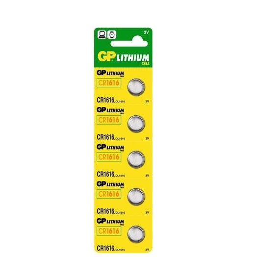 GP 3V CR Lithium gombelem CR1616 (5db/blister) (GPCR1616) (GPCR1616)